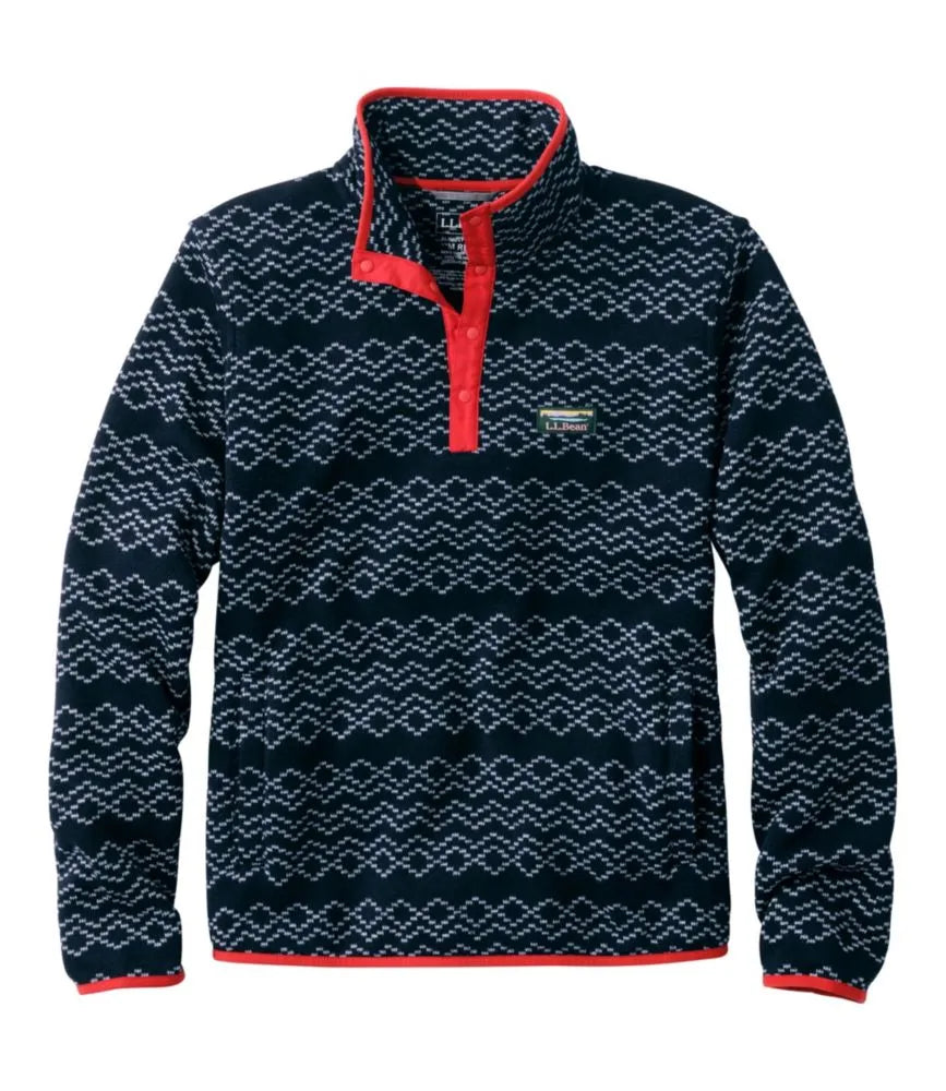 Men's L.L.Bean Sweater Fleece Pullover, Print