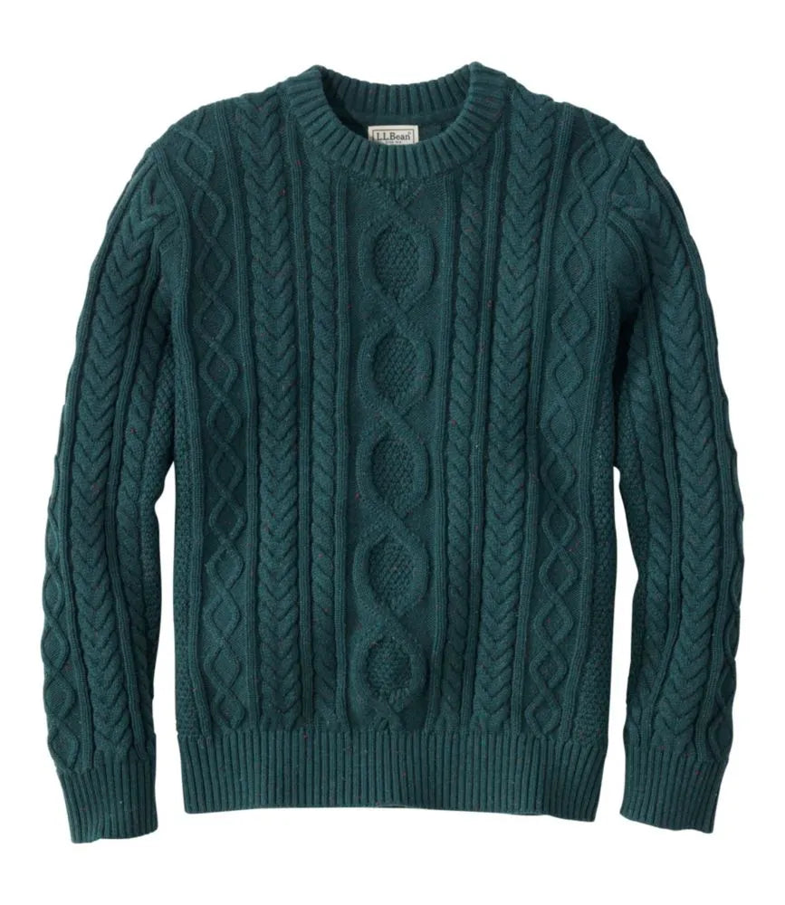 Men's Bean's Heritage Soft Cotton Fisherman Sweater, Crewneck
