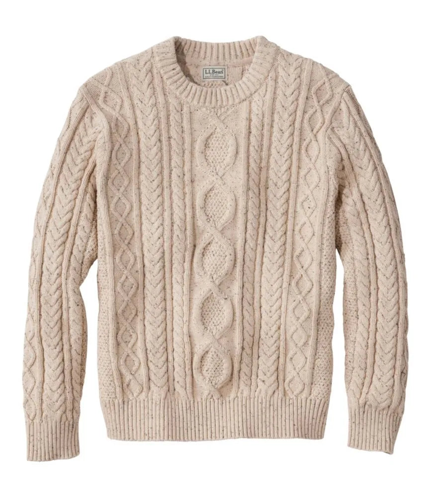 Men's Bean's Heritage Soft Cotton Fisherman Sweater, Crewneck