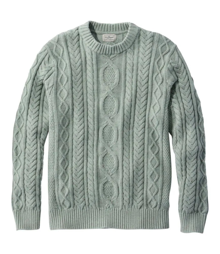 Men's Bean's Heritage Soft Cotton Fisherman Sweater, Crewneck