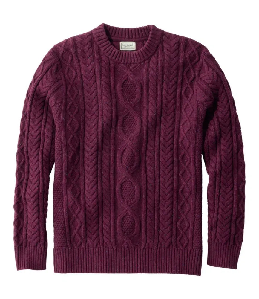 Men's Bean's Heritage Soft Cotton Fisherman Sweater, Crewneck