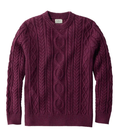 Men's Bean's Heritage Soft Cotton Fisherman Sweater, Crewneck