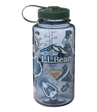 Nalgene Sustain Wide Mouth Water Bottle with L.L.Bean Print, 32 oz.