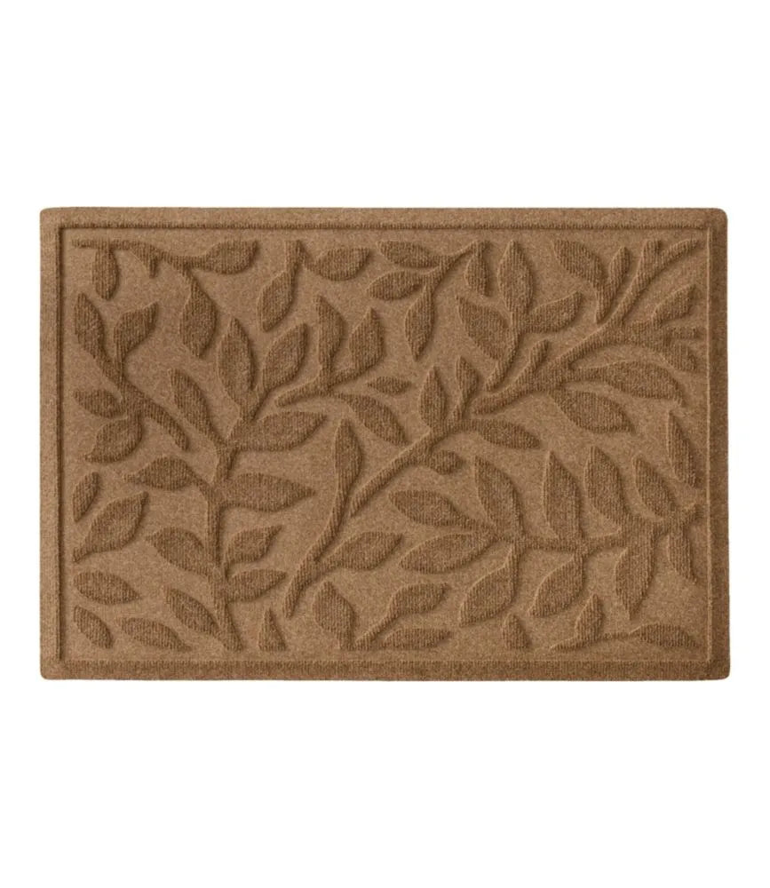 Heavyweight Recycled Waterhog Doormat, Woodland Leaf