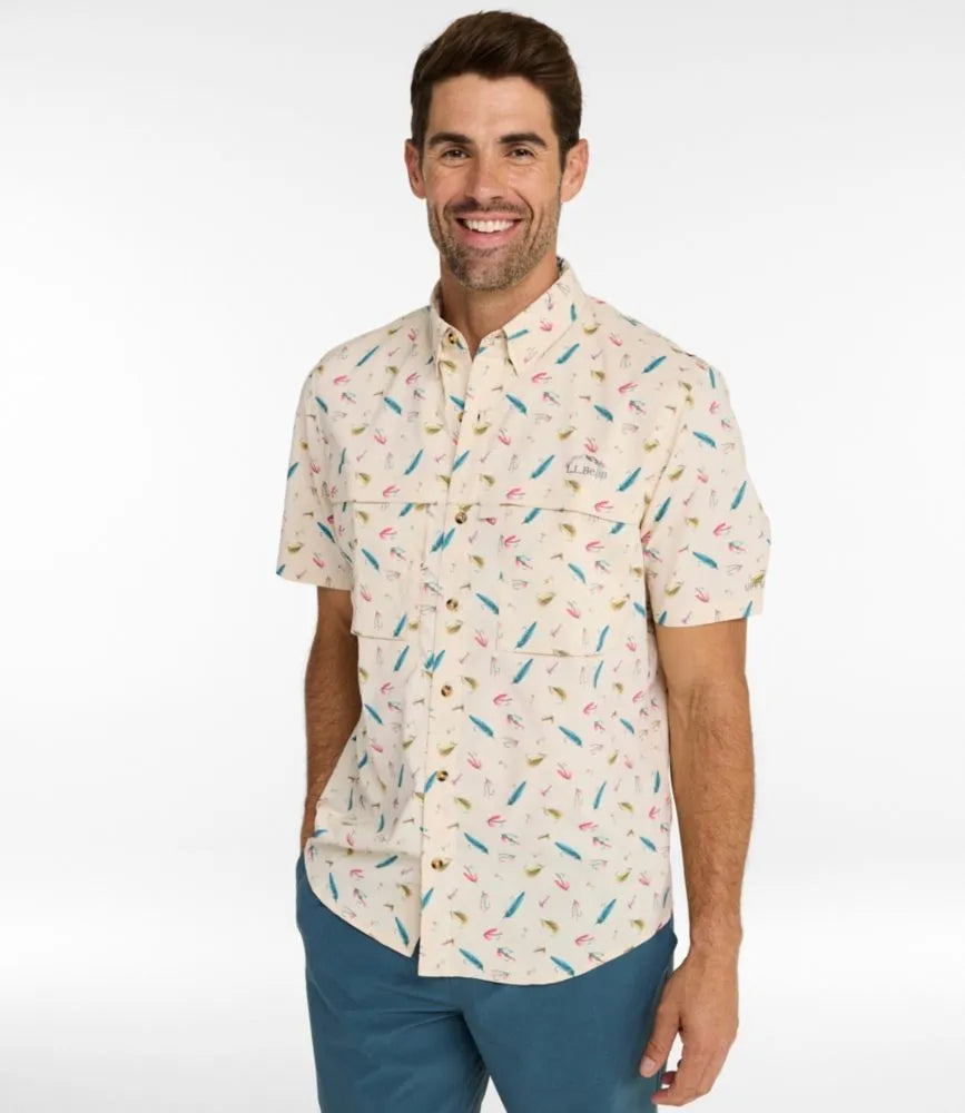 Men's Tropicwear Shirt, Short-Sleeve Print