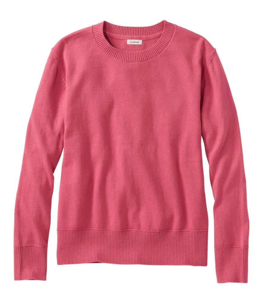 Women's Cotton/Cashmere Sweater, Crewneck