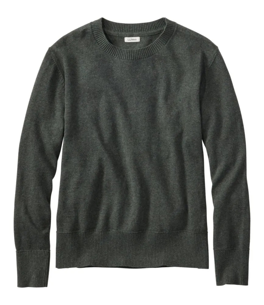 Women's Cotton/Cashmere Sweater, Crewneck