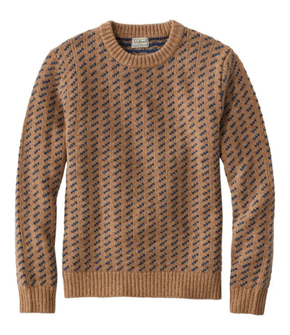 Men's Bean's Classic Ragg Wool Sweater, Crewneck, Bird's-Eye