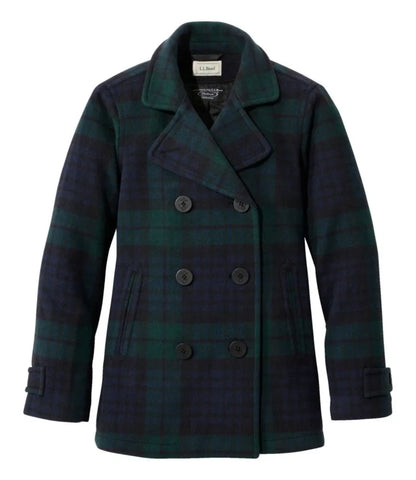Women's Classic Lambswool Peacoat, Pattern