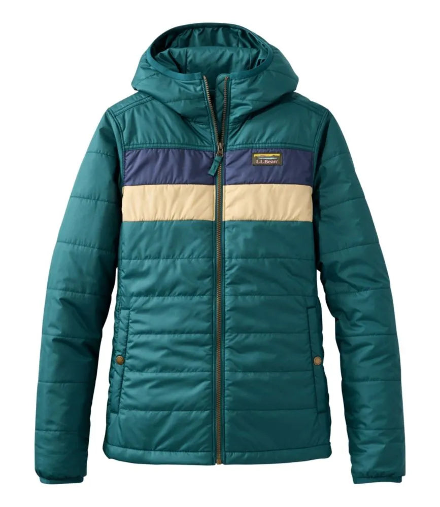 Women's Mountain Classic Puffer Hooded Jacket, Colorblock