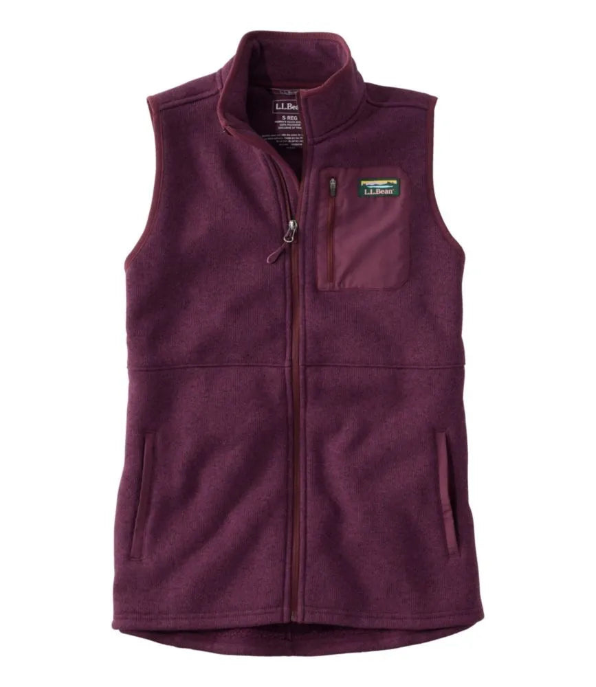Women's L.L.Bean Sweater Fleece Long Vest