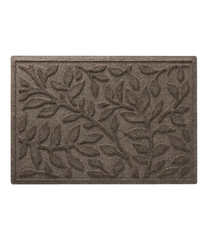 Heavyweight Recycled Waterhog Doormat, Woodland Leaf