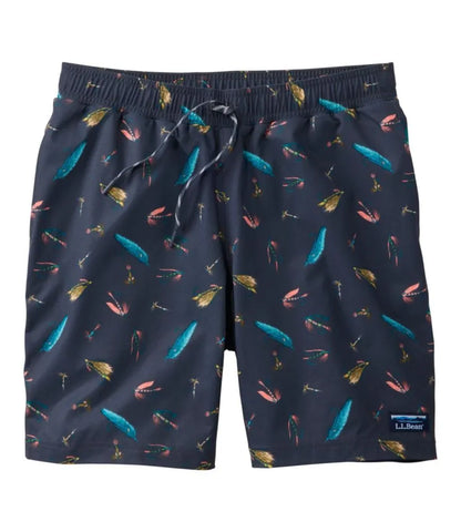 Men's Vacationland Stretch Swim Trunks, Print, 8"