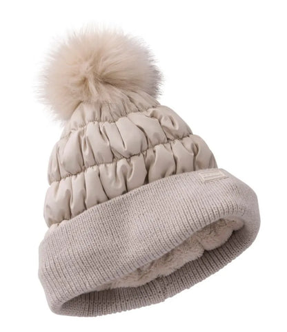 Women's Puffer Pom Hat