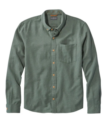 Men's Signature Donegal Woven Shirt, Long-Sleeve