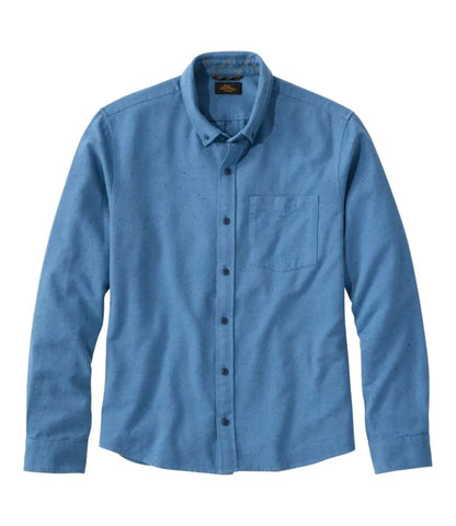 Men's Signature Donegal Woven Shirt, Long-Sleeve