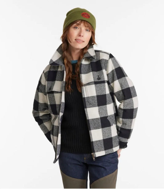 Women's Maine Guide Zip Front Jac-Shirt with PrimaLoft, Plaid