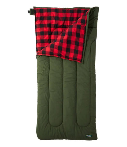 L.L.Bean Flannel Lined Camp Sleeping Bag, 40°