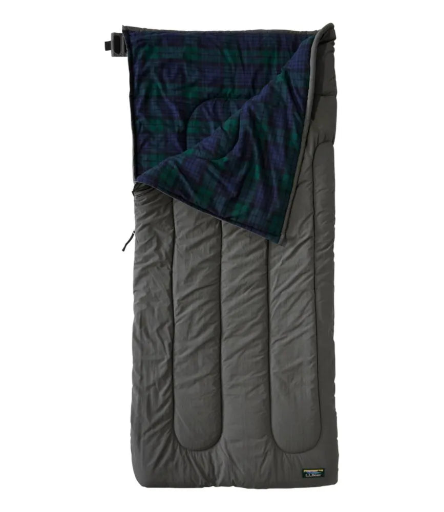 L.L.Bean Flannel Lined Camp Sleeping Bag, 40°