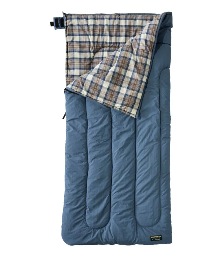 L.L.Bean Flannel Lined Camp Sleeping Bag, 40°