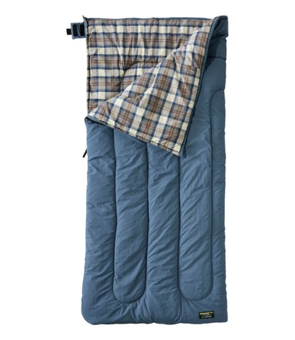 L.L.Bean Flannel Lined Camp Sleeping Bag, 40°