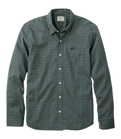Men's Comfort Stretch Performance® Shirt, Long-Sleeve, Slightly Fitted Untucked Fit, Plaid