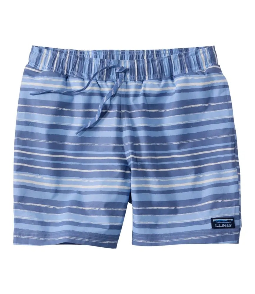 Men's Vacationland Stretch Swim Trunks, Print, 6"