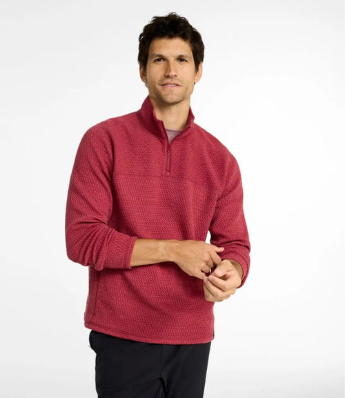 Men's Ridgeknit Pullover, Quarter-Zip