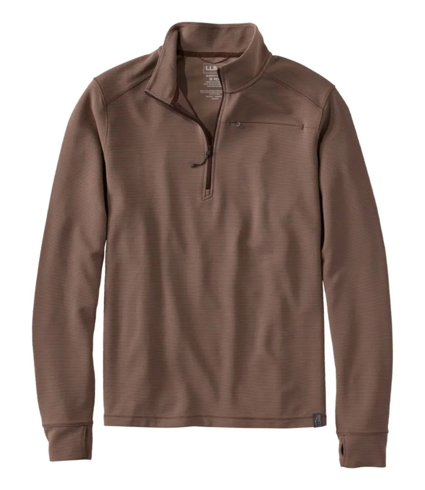 Men's VentureStretch Ottoman-Rib Pullover, Quarter-Zip