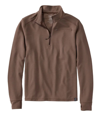 Men's VentureStretch Ottoman-Rib Pullover, Quarter-Zip