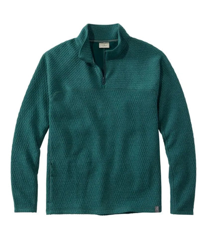 Men's Ridgeknit Pullover, Quarter-Zip