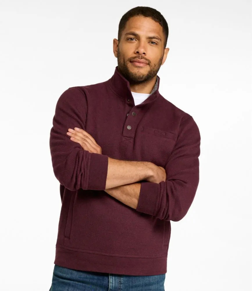 Men's Katahdin Iron Works Bonded Waffle Fleece, Mockneck