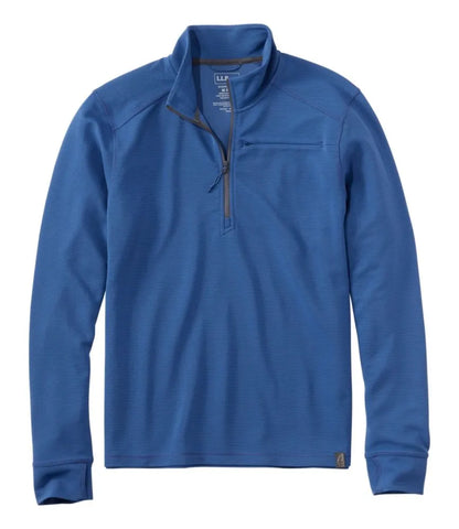 Men's VentureStretch Ottoman-Rib Pullover, Quarter-Zip