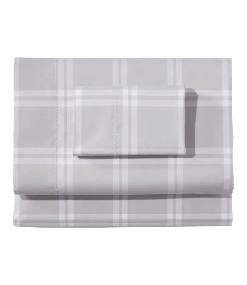 280-Thread-Count Pima Percale Sheet Collection, Windowpane