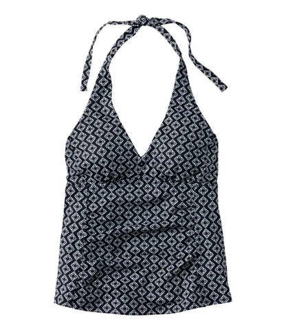 Women's BeanSport Swimwear, Halter Tankini Top Print