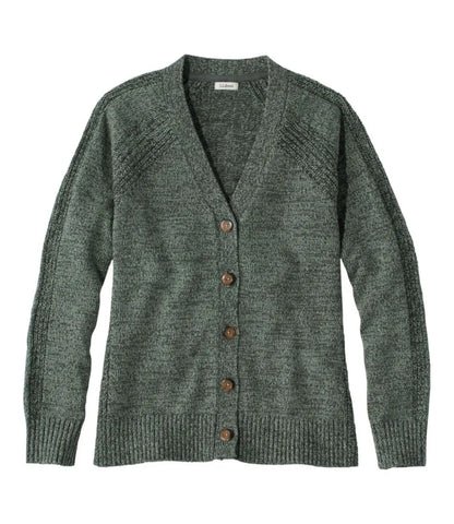 Women's Mariner Shaker Sweater, V-Neck Cardigan