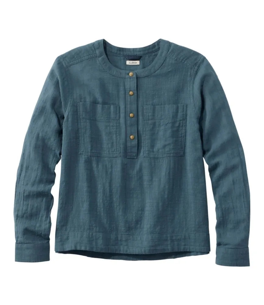 Women's L.L.Bean Day Breeze Shirt, Long-Sleeve Collarless