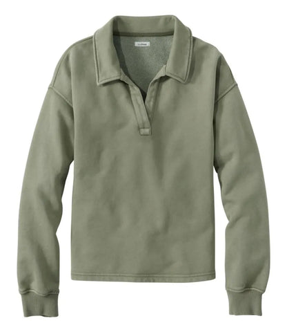 Women's Sunwashed Sweats, Splitneck Polo