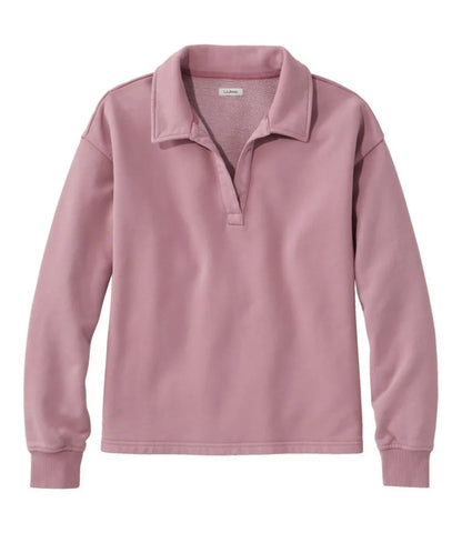 Women's Sunwashed Sweats, Splitneck Polo