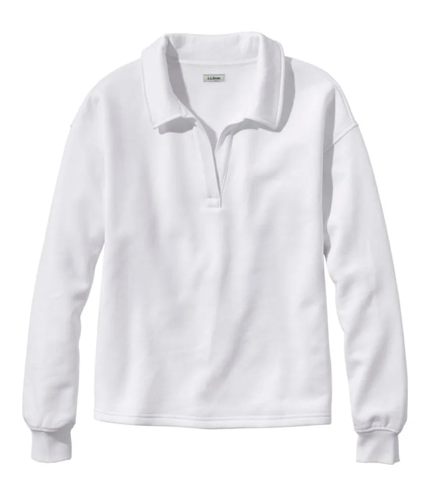 Women's Sunwashed Sweats, Splitneck Polo