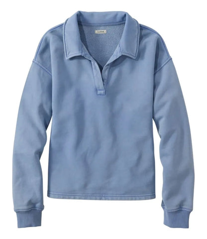 Women's Sunwashed Sweats, Splitneck Polo