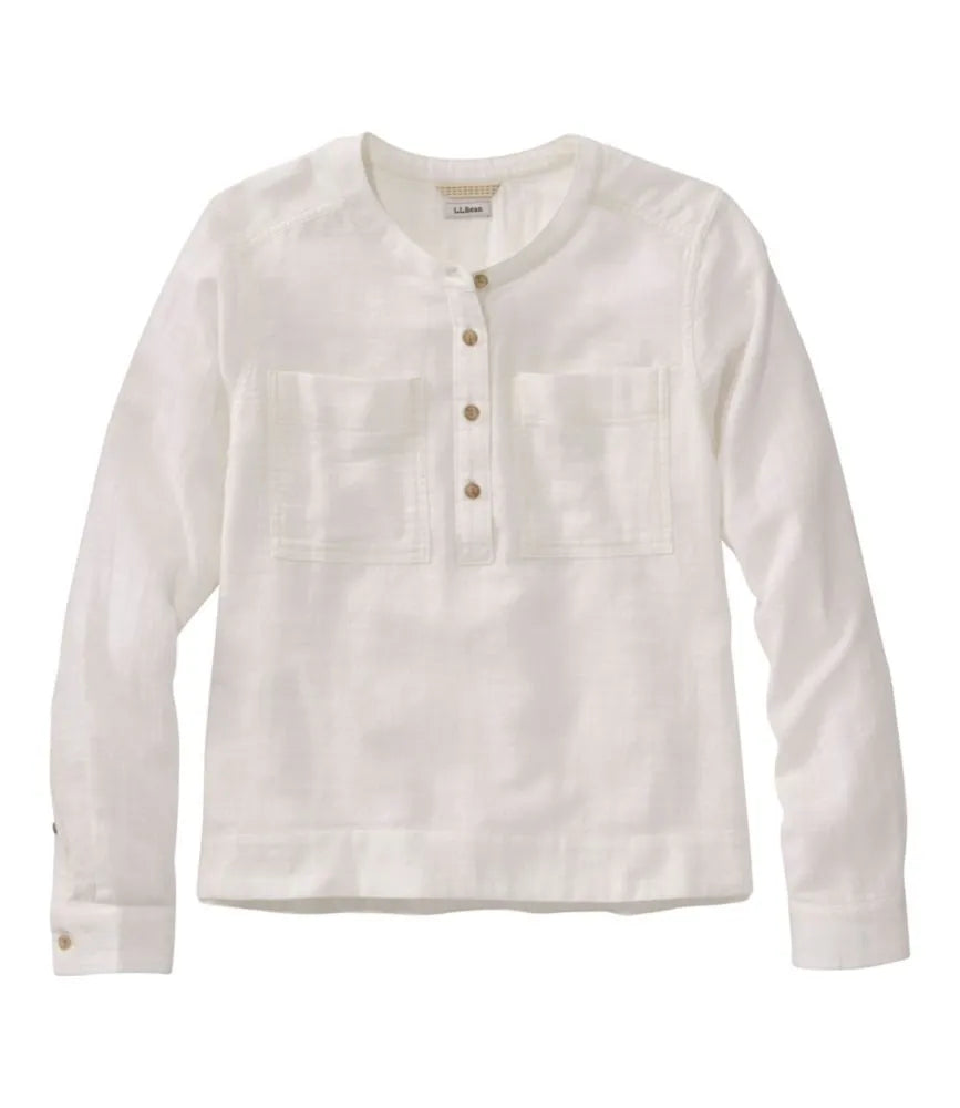 Women's L.L.Bean Day Breeze Shirt, Long-Sleeve Collarless