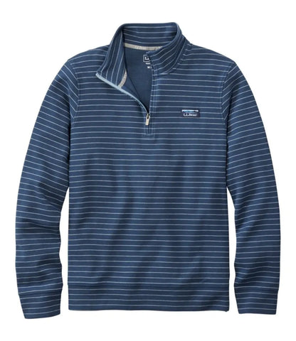 Men's Comfort Stretch Performance® Piqué, Quarter-Zip Pullover, Stripe