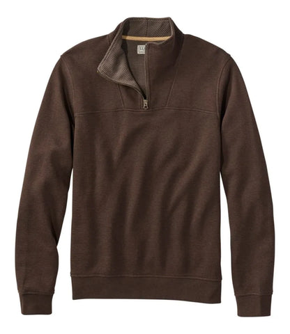 Men's All Seasons Textured Sweats, Quarter-Zip
