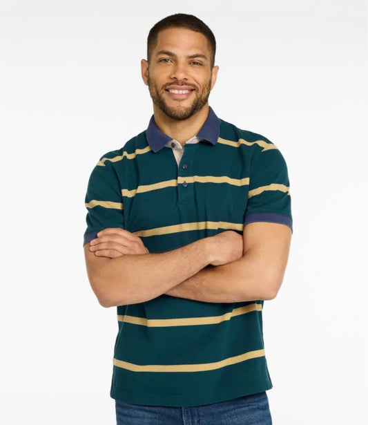 Men's Casco Bay Rugged Polo, Short-Sleeve, Stripe