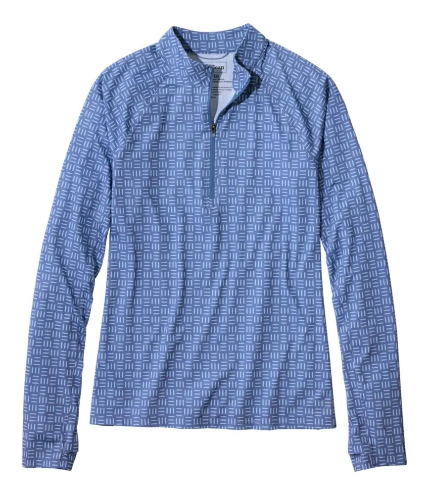 Women's Access Trail Pullover, Long-Sleeve Quarter-Zip Print
