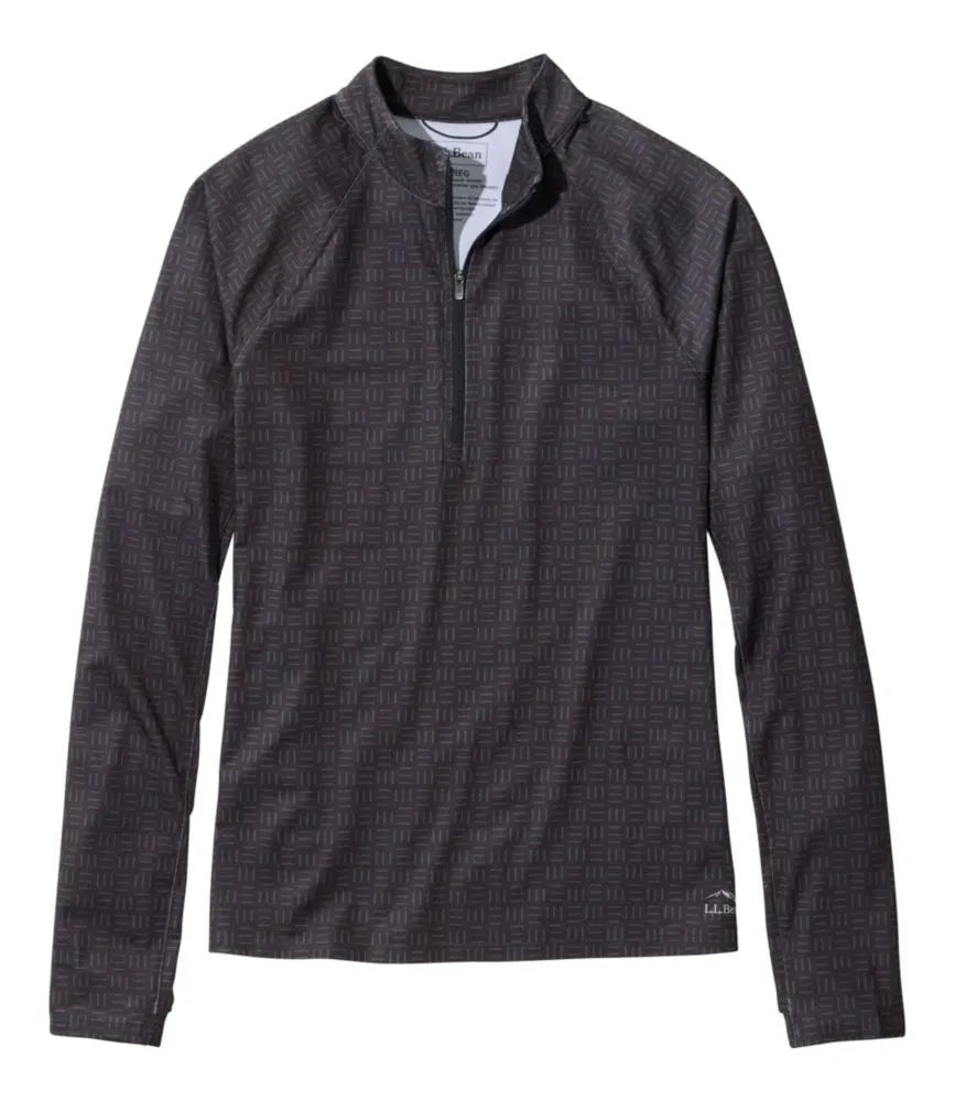Women's Access Trail Pullover, Long-Sleeve Quarter-Zip Print