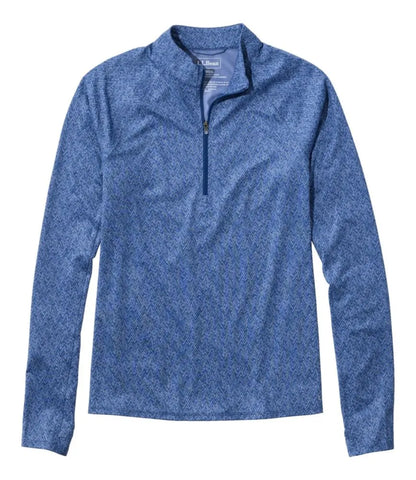 Women's Access Trail Pullover, Long-Sleeve Quarter-Zip Print