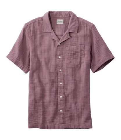 Men's Cloud Gauze Shirt, Short-Sleeve, Slightly Fitted Untucked Fit