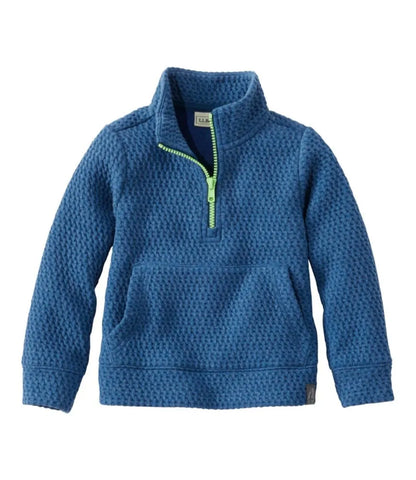 Toddlers' Ridgeknit Pullover, Glow-in-the-Dark Quarter-Zip